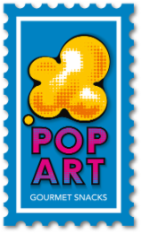 POP ART GOURMET SNACKS logo