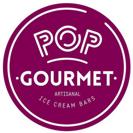 POP GOURMET ARTISANAL ICE CREAM BARS logo