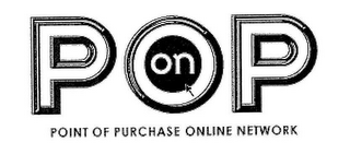 POP ON POINT OF PURCHASE ONLINE NETWORK logo