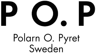 PO.P POLARN O. PYRET SWEDEN logo