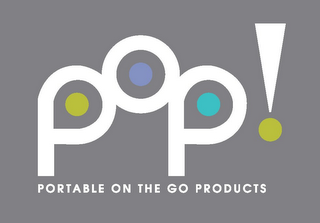 POP! PORTABLE ON THE GO PRODUCTS logo