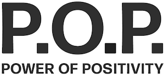 P.O.P. POWER OF POSITIVITY logo