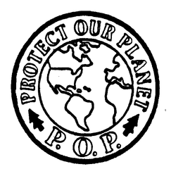 P.O.P. PROTECT OUR PLANET logo