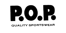 P.O.P. QUALITY SPORTSWEAR logo