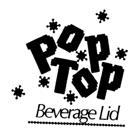 POP TOP BEVERAGE LID logo