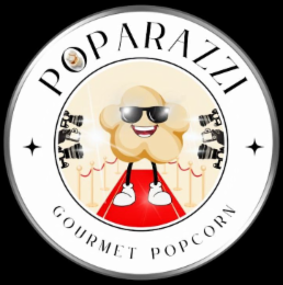 POPARAZZI GOURMET POPCORN logo