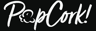 POPCORK! logo