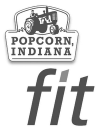 POPCORN, INDIANA FIT logo