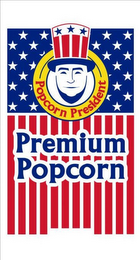 POPCORN PRESIDENT PREMIUM POPCORN logo