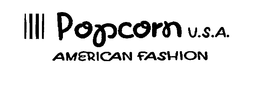 POPCORN U.S.A. AMERICAN FASHION logo