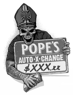 POPE'S AUTO?X?CHANGE $XXX.XX logo