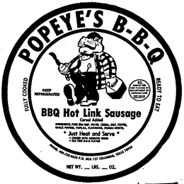 POPEYE'S B-B-Q logo