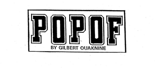 POPOF BY GILBERT OUAKNINE logo