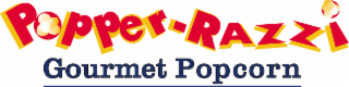 POPPER-RAZZI GOURMET POPCORN logo
