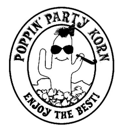 POPPIN' PARTY KORN ENJOY THE BEST! logo