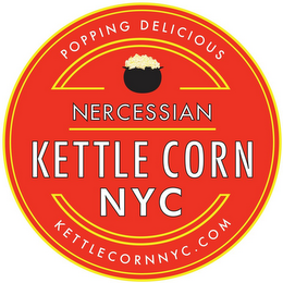POPPING DELICIOUS NERCESSIAN KETTLE CORN NYC KETTLECORNNYC.COM logo