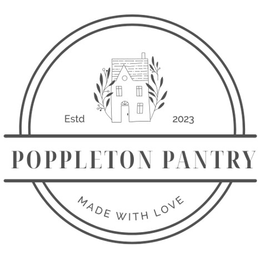 POPPLETON PANTRY ESTD 2023 MADE WITH LOVE logo