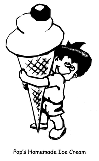 POP'S ICE CREAM logo