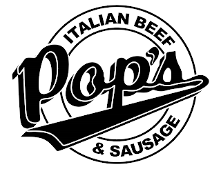 POP'S ITALIAN BEEF & SAUSAGE logo