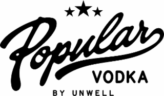 POPULAR VODKA BY UNWELL logo