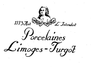 PORCELAINES LIMOGES-TURGOT 1773 AUT L' INTENDANT logo