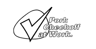 PORK CHECKOFF AT WORK. logo