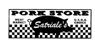 PORK STORE MEAT MARKET SATRIALE'S U.S.D.A. CHOICE logo