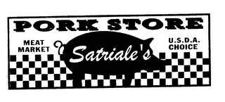PORK STORE MEAT MARKET SATRIALE'S U.S.D.A. CHOICE logo