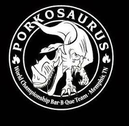 PORKOSAURUS WORLD CHAMPIONSHIP BAR-B-QUE TEAM MEMPHIS TN logo