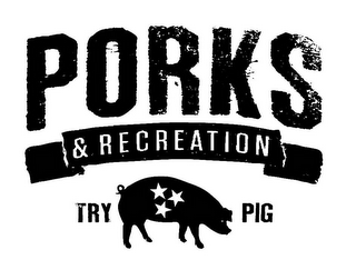 PORKS & RECREATION TRY PIG logo
