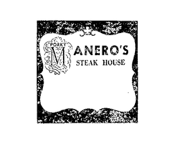 "PORKY" MANERO'S STEAK HOUSE logo