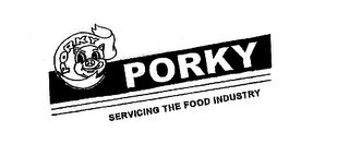 PORKY SERVICING THE FOOD INDUSTRY logo