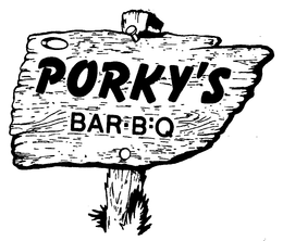PORKY'S BAR.B:Q logo