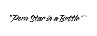 "PORN STAR IN A BOTTLE" logo