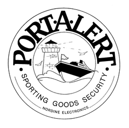PORT-A-LERT SPORTING GOODS SECURITY NORDINE ELECTRONICS logo