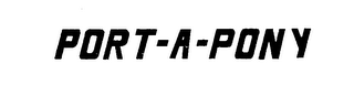 PORT-A-PONY logo