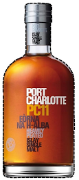 PORT CHARLOTTE ISLAY SINGLE MALT PORT CHARLOTTE PC11 EÒRNA NA H-ALBA HEAVILY PEATED ISLAY SINGLE MALT B logo