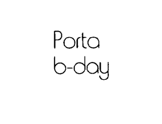 PORTA B-DAY logo