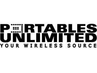 PORTABLES UNLIMITED YOUR WIRELESS SOURCE logo