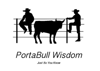 PORTABULL WISDOM JUST SO YOU KNOW logo