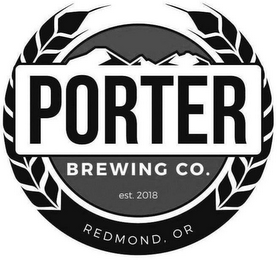 PORTER BREWING CO. EST. 2018 REDMOND, OR logo