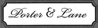 PORTER & LANE logo