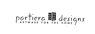 PORTIERA DESIGNS ARTWARE FOR THE HOME logo