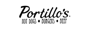 PORTILLO'S HOT DOGS BURGERS BEEF logo