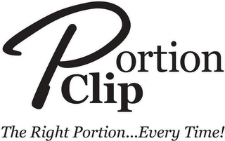 PORTION CLIP THE RIGHT PORTION...EVERY TIME! logo