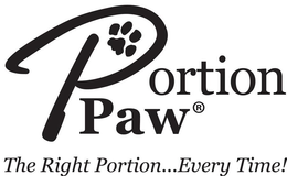 PORTION PAW THE RIGHT PORTION...EVERY TIME! logo