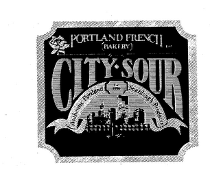 PORTLAND FRENCH BAKERY LTD. PRESENTS CITY-SOUR AUTHENTIC PORTLAND SOURDOUGH PRODUCTS EST. 1986 logo