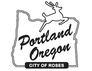 PORTLAND OREGON CITY OF ROSES logo