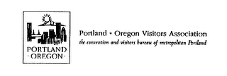 PORTLAND OREGON PORTLAND OREGON VISITORS ASSOCIATION THE CONVENTION AND VISITORS BUREAU OF METROPOLITAN PORTLAND logo