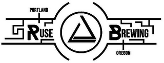 PORTLAND RUSE BREWING OREGON logo